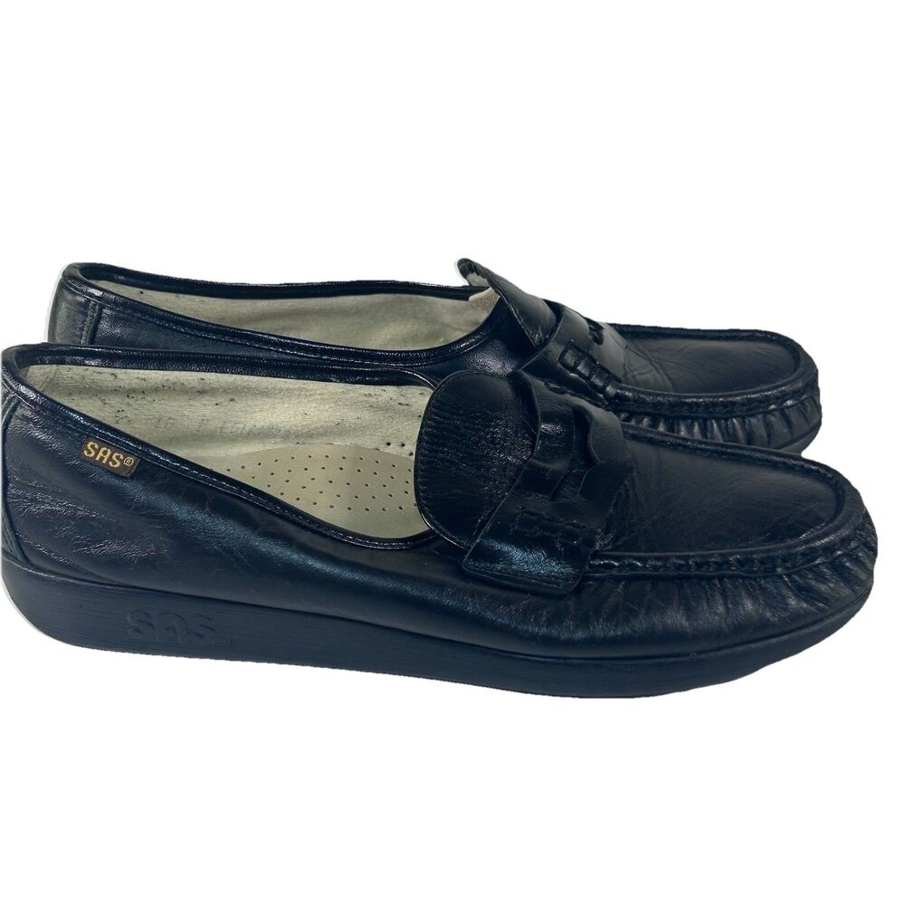 Womens‎ SAS Shoes Classic Slip On Loafer Leather Handsewn. Size 10 N